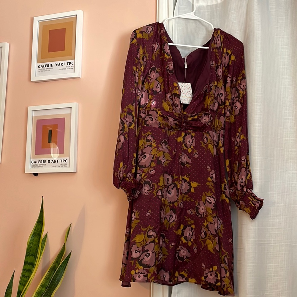 NWT Free People Purple Morning Light Boho Dress …